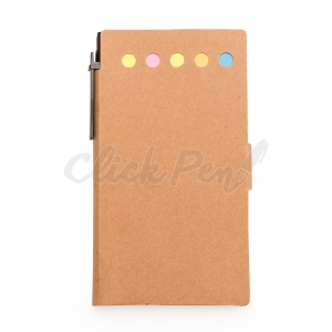 Bloco de Anotações com Post-it e Caneta
