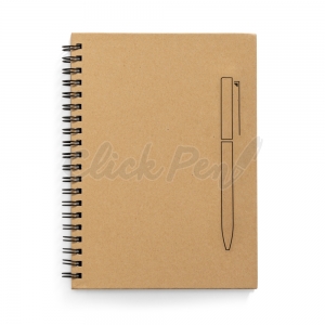 Caderno B6 Capa Dura Papel Kraft