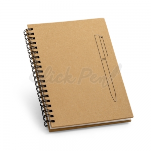 Caderno B6 Capa Dura Papel Kraft